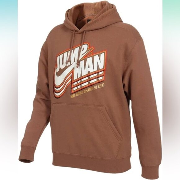 Jordan Jumpman Core Pullover Brown Hoodie Sweatshirt XXL - Picture 1 of 10
